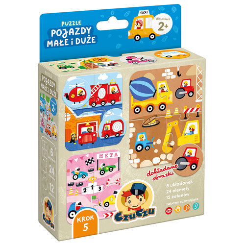 CzuCzu Puzzle Pojazdy małe i duże