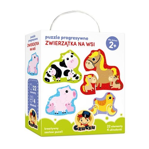 CzuCzu Puzzle progresywne Zwierzątka na wsi