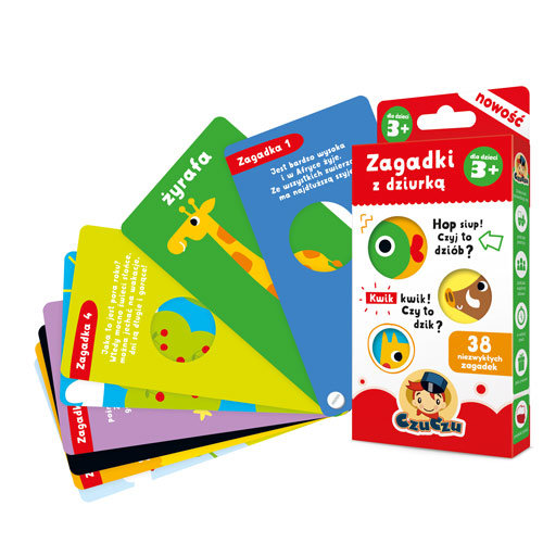 CzuCzu Zagadki z dziurką dla dzieci 3+
