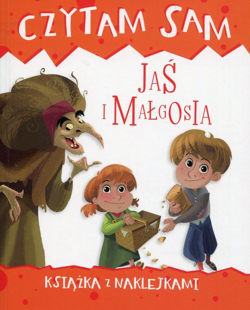 Czytam sam Jaś i Małgosia Książka z naklejkami