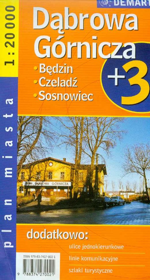 Dąbrowa Górnicza, Sosnowiec - plan miasta (skala 1:20 000)