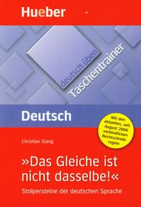 Deutsch uben Taschentrainer Das Gleiche ist nicht dasselbe