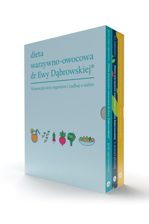 Dieta warzywno-owocowa dr Ewy Dąbrowskiej Komplet 3 książek