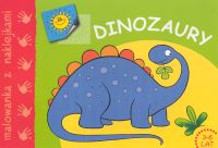 Dinozaury - malowanka z naklejkami