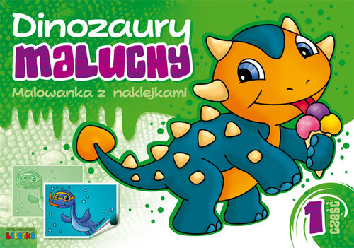 Dinozaury maluchy Część 1 Malowanka z naklejkami