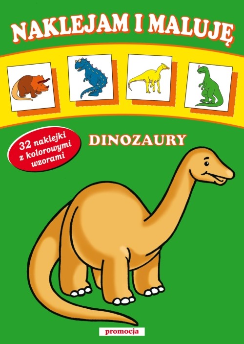 Dinozaury. Naklejam i maluję