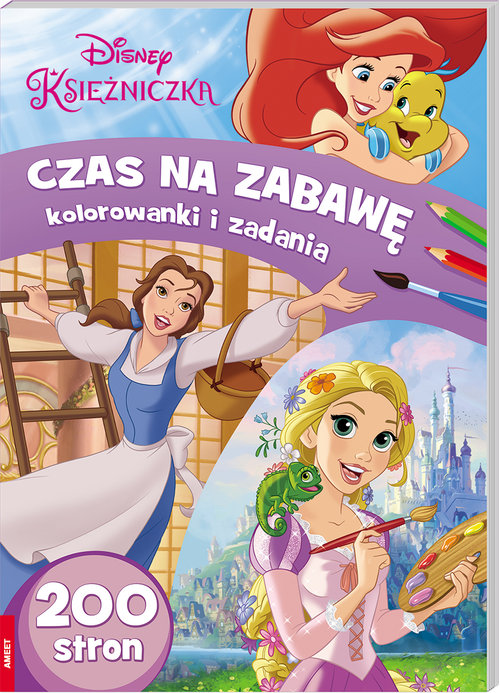 Disney Księżniczka Czas na zabawę Kolorowanki i zadania