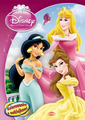 Disney Księżniczka - NA 8 kolorowanka z naklejkami