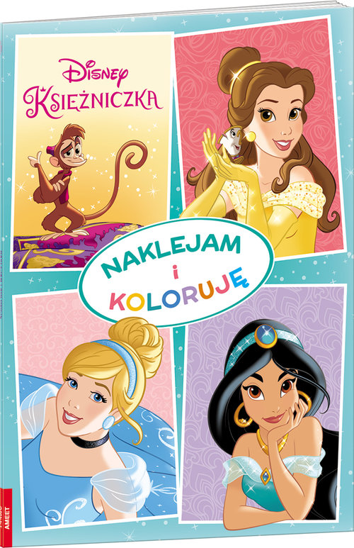 Disney Księżniczka Naklejam I Koloruję