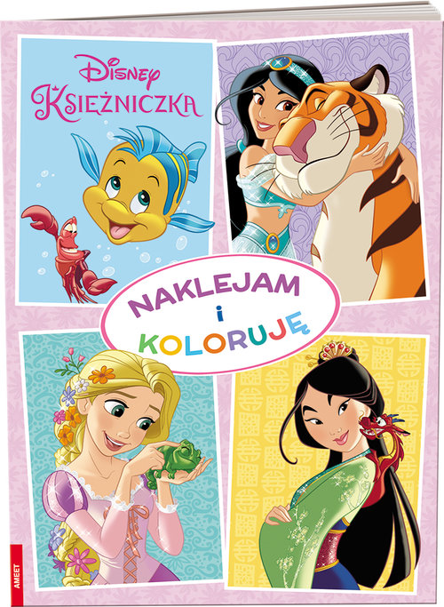 Disney Księżniczka Naklejam i koloruję