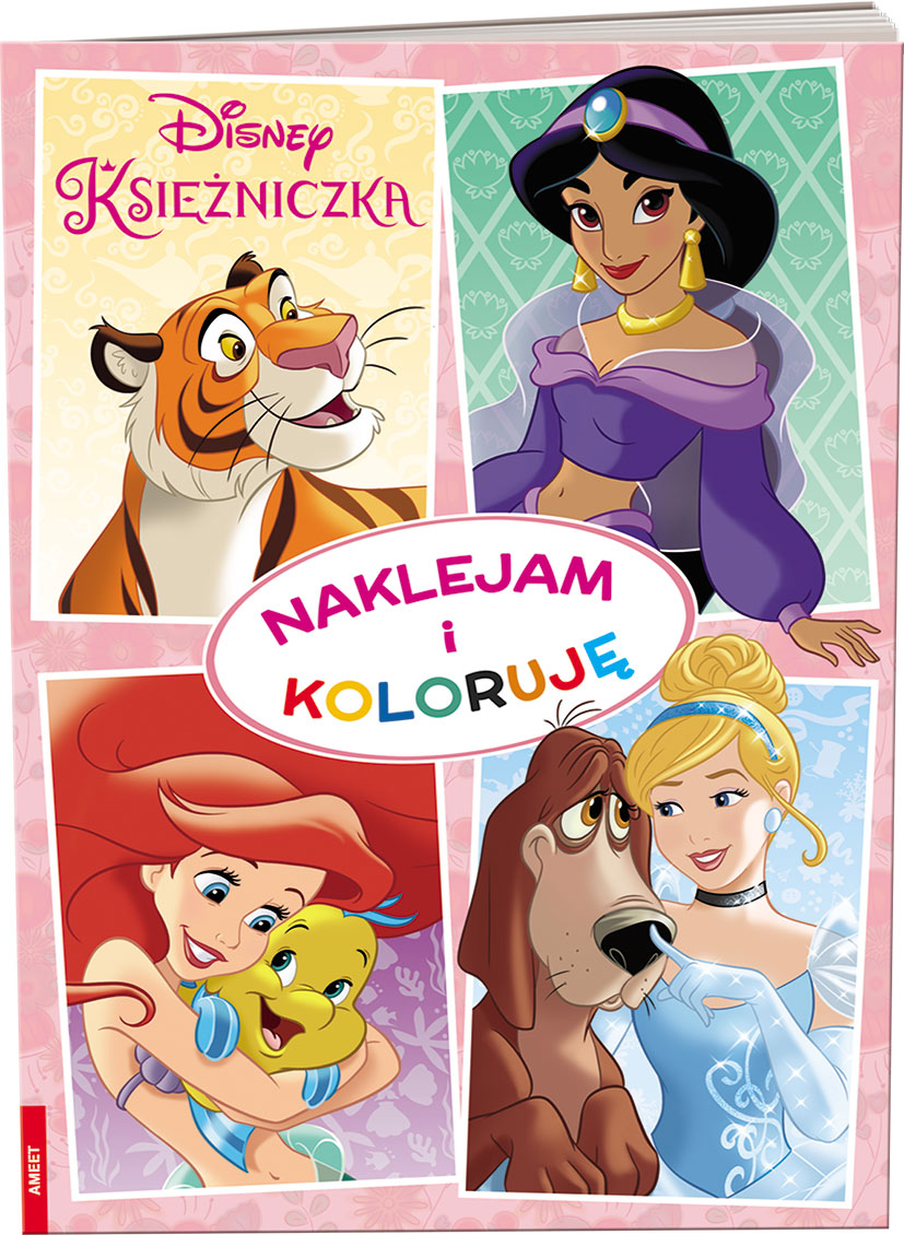 Disney Księżniczka Naklejam i koloruję