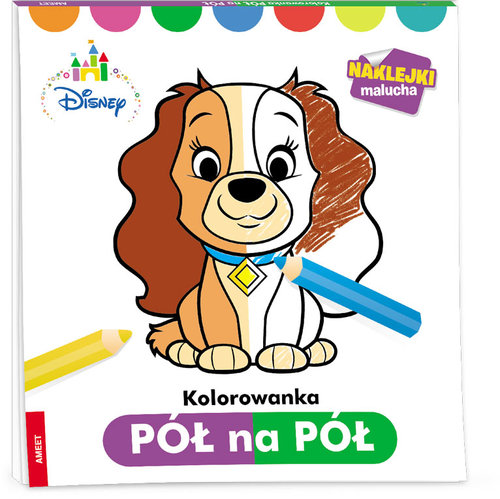 Disney Maluch Kolorowanka pół na pół