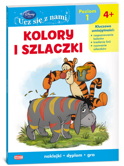 Disney Ucz się z nami Kubuś i przyjaciele Kolory i szlaczki