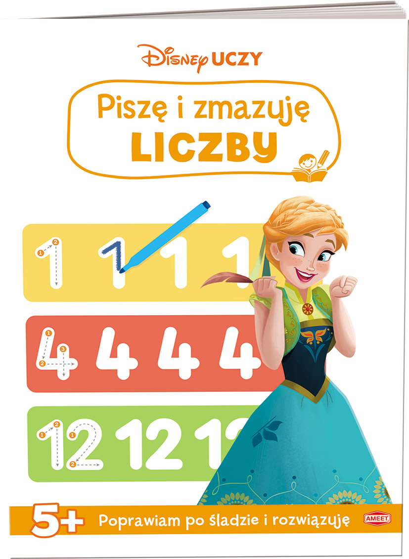 Disney uczy Kraina Lodu Piszę i zmazuję Liczby
