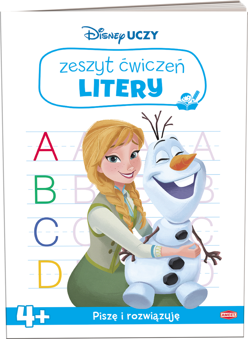 Disney Uczy Kraina Lodu Zeszyt ćwiczeń Litery