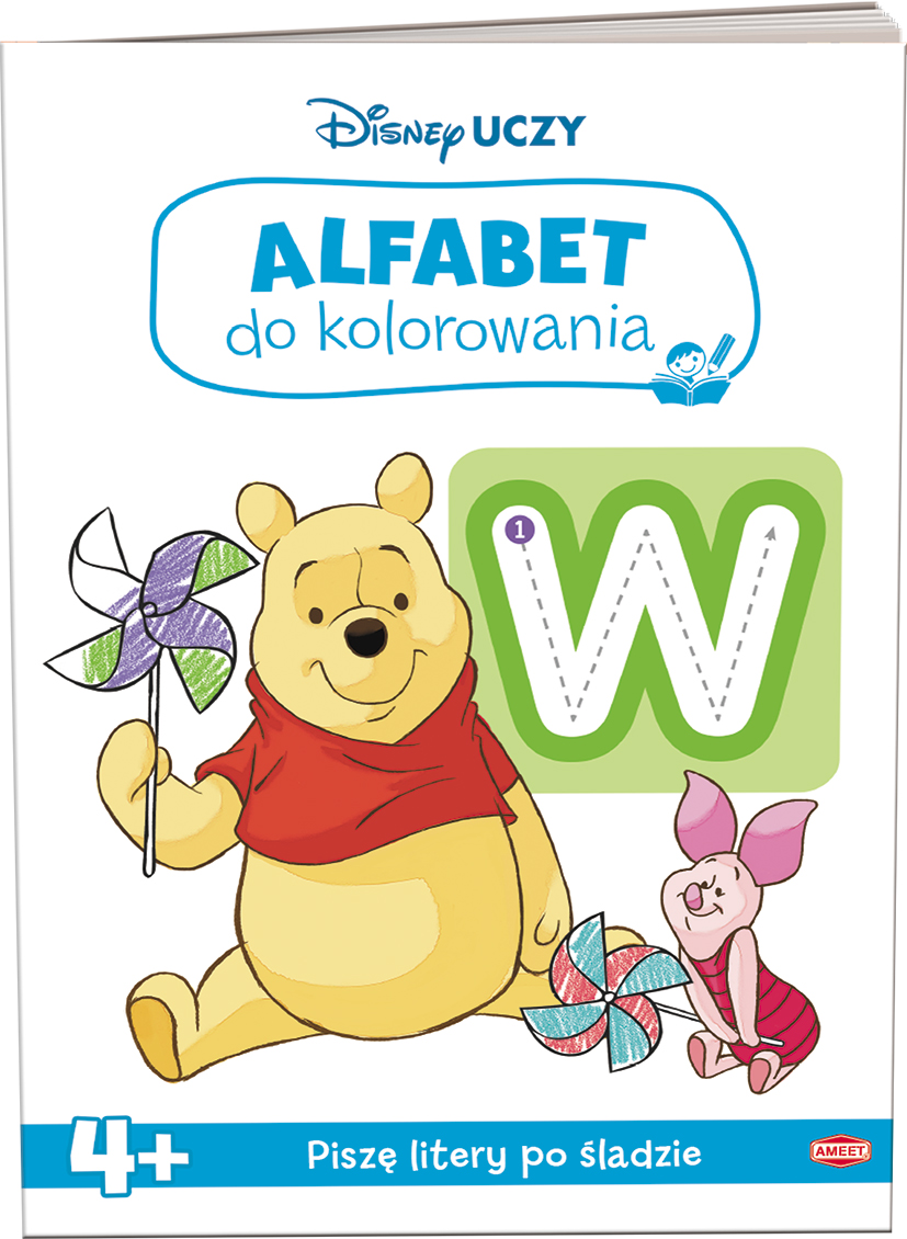 Disney Uczy Kubuś i Przyjaciele Alfabet do kolorowania