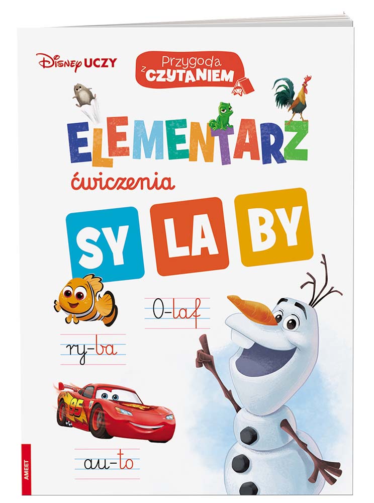 Disney uczy mix Elementarz Ćwiczenia Sylaby