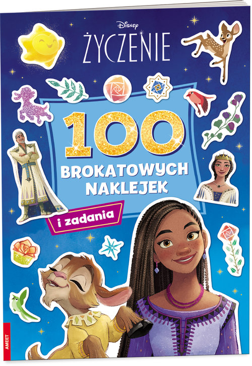 Disney Życzenie 100 Brokatowych naklejek