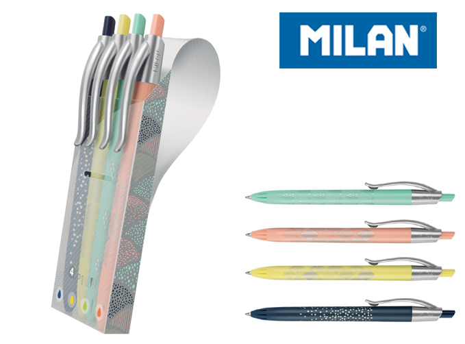 Długopis Milan p1 silver 4 kolory w etui