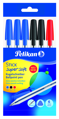 Długopis stick super soft Pelikan 6 szt. Pelikan