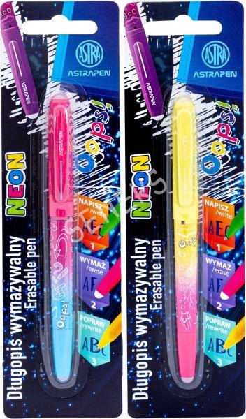 Długopis wymazywalny Astrapen Oops Neon
