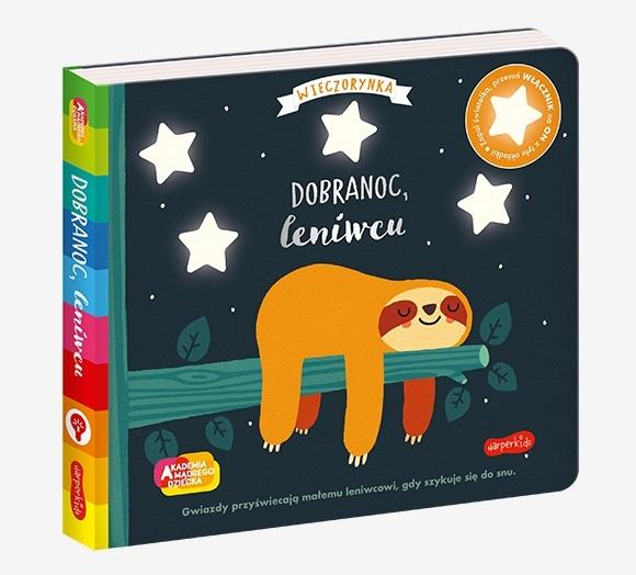 Dobranoc, leniwcu. Akademia mądrego dziecka. Wieczorynka. Seria ze światełkami