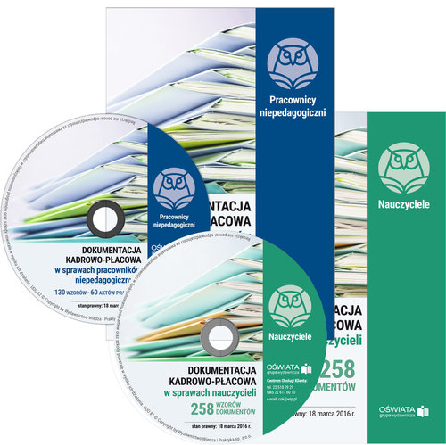 Dokumentacja kadrowo-płacowa w sprawach nauczycieli / Dokumentacja kadrowo-płacowa w sprawach pracow