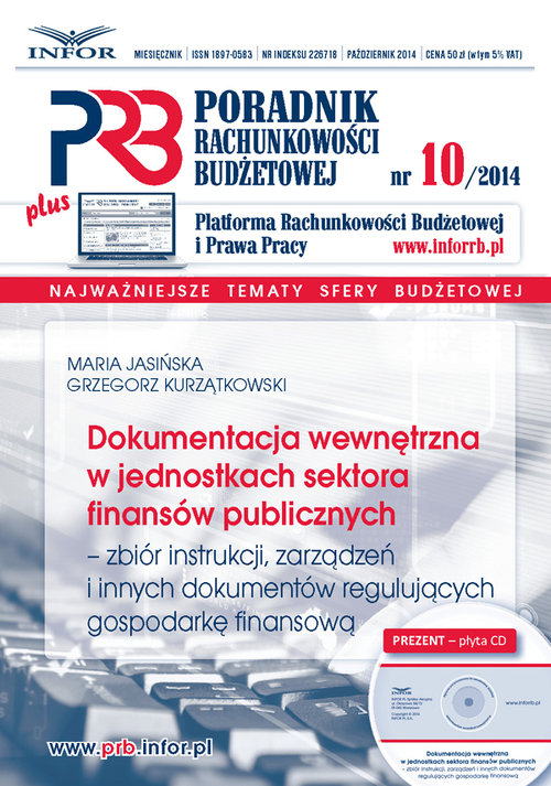 Dokumentacja wewnętrzna w jednostkach sektora finansów  publicznych