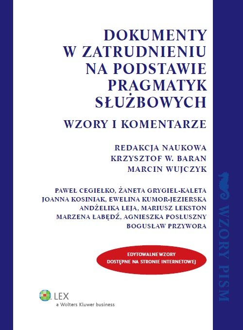 Dokumenty w zatrudnieniu na podstawie pragmatyk służbowych