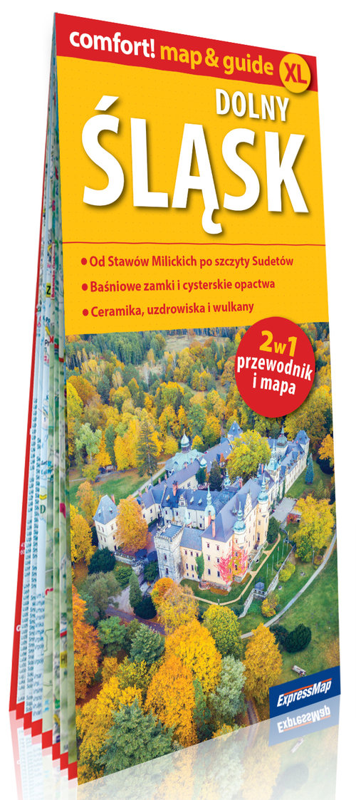 Dolny Śląsk laminowany map&guide 2w1: przewodnik i mapa
