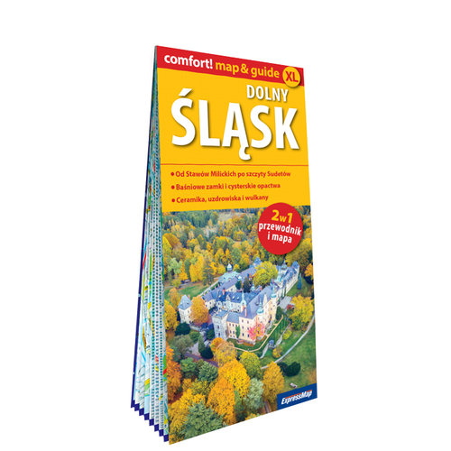 Dolny Śląsk laminowany map&guide 2w1 przewodnik i mapa