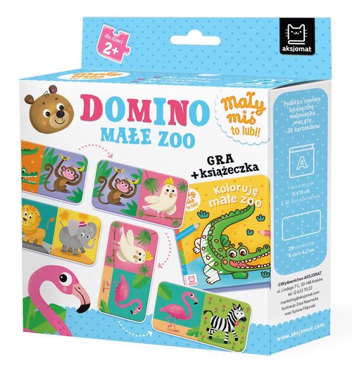 Domino Małe zoo Mały miś to lubi! Gra + książeczka