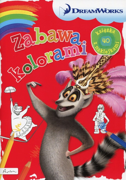 Dream Works Zabawa kolorami Książka z naklejkami