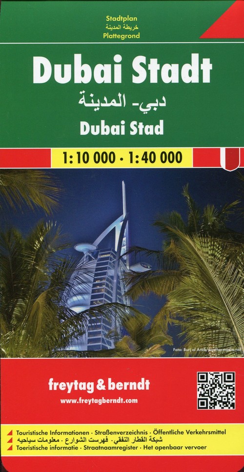Dubaj mapa 1:10 000 - 1:14 000 Freytag  Berndt