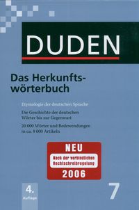 DUDEN 7 Das Herkunftsworterbuch