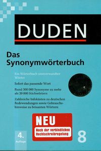 DUDEN 8 Das Synonymworterbuch + CD