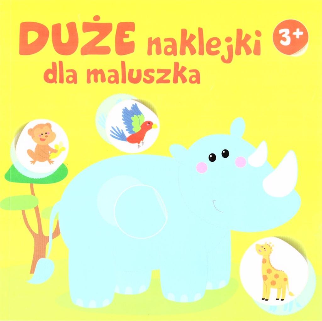 Duże naklejki dla maluszka 3+ - Nosorożec