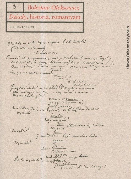 Dziady, historia, romantyzm Tom 3