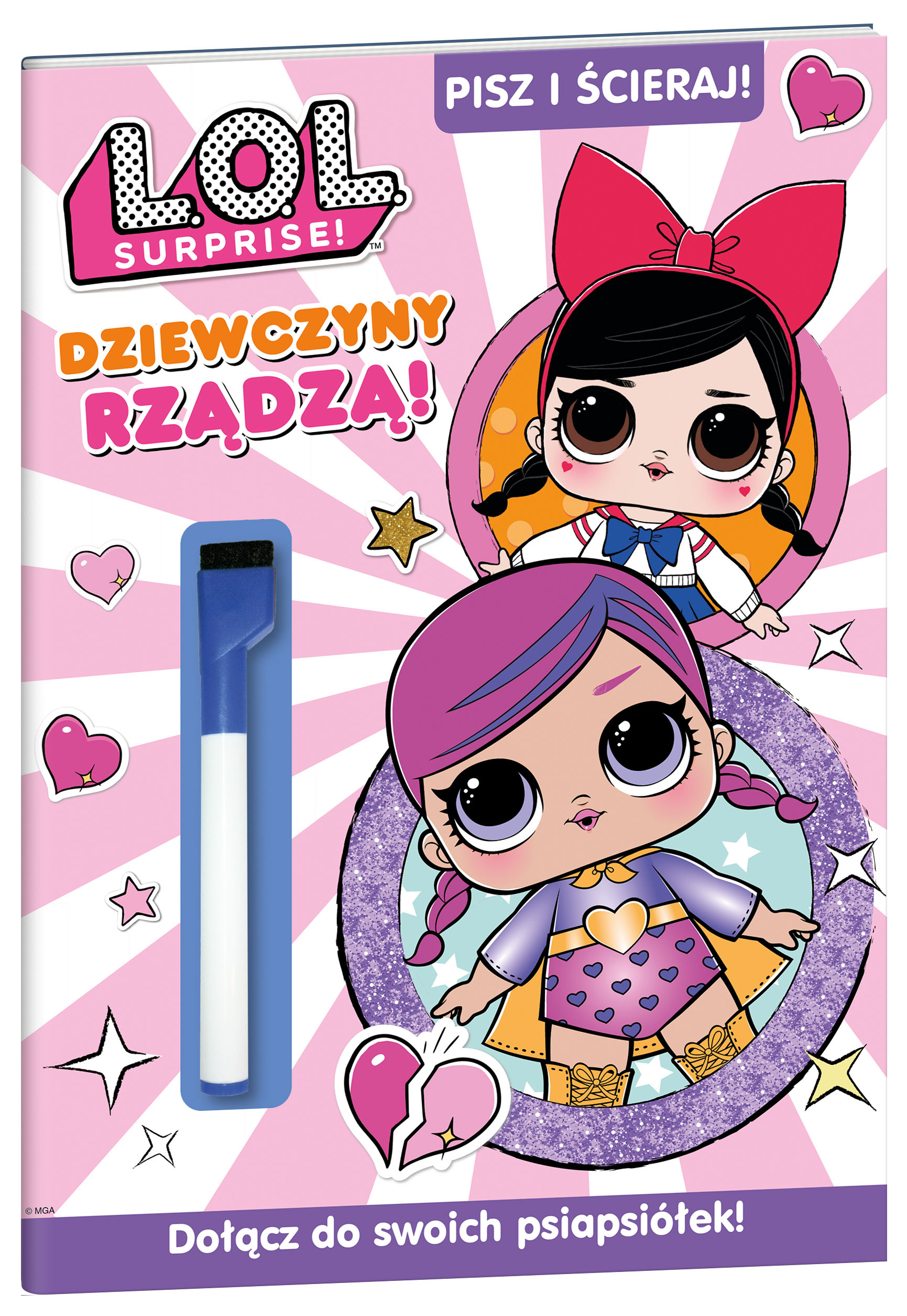 Dziewczyny rządzą lol surprise pisz i ścieraj