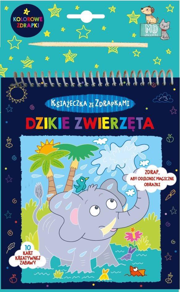 Dzikie zwierzęta. Kolorowe zdrapki