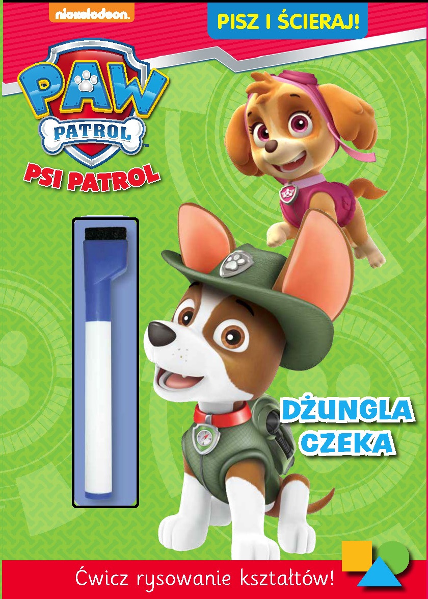 Dżungla czeka Psi Patrol pisz i ścieraj