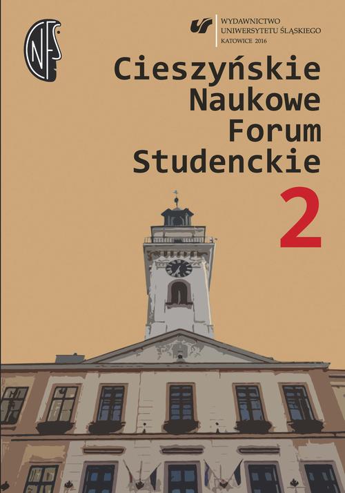 EBOOK Cieszyńskie Naukowe Forum Studenckie. T. 2: Wielokulturowość – doświadczanie Innego