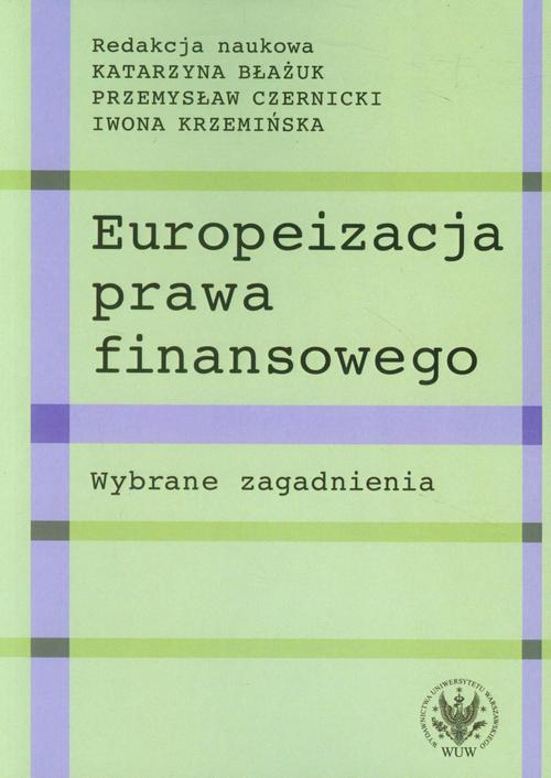 EBOOK Europeizacja prawa finansowego