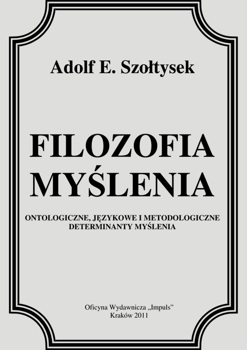 EBOOK Filozofia myślenia