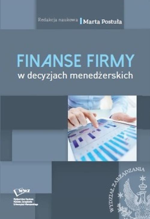 EBOOK Finanse firm w decyzjach menedżerskich