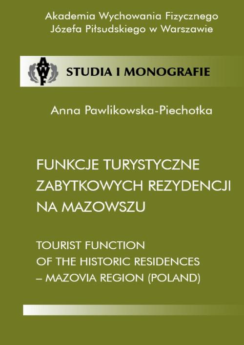 EBOOK Funkcje turystyczne zabytkowych rezydencji na Mazowszu