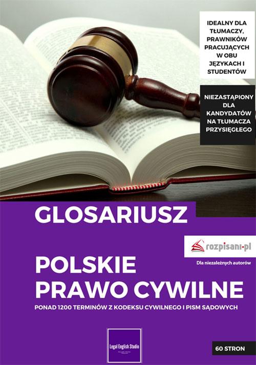 EBOOK Glosariusz. Polskie prawo cywilne