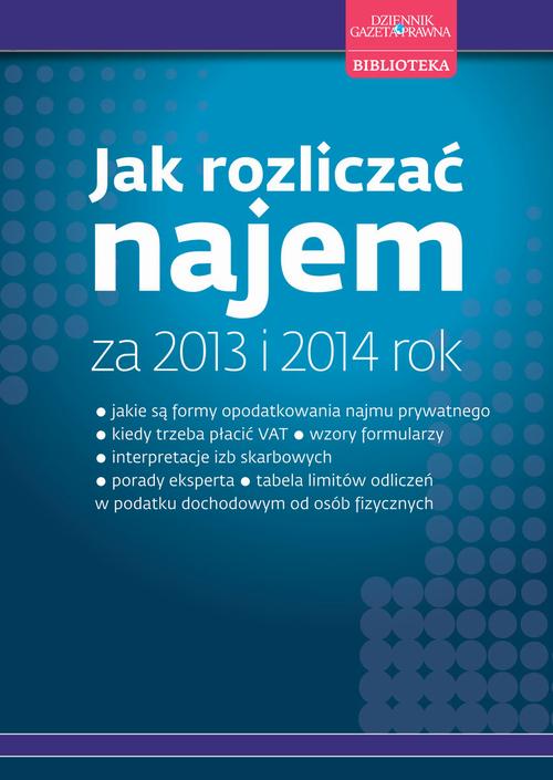 EBOOK Jak rozliczać najem za 2013 i 2014 rok