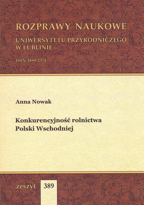 EBOOK Konkurencyjność rolnictwa Polski Wschodniej