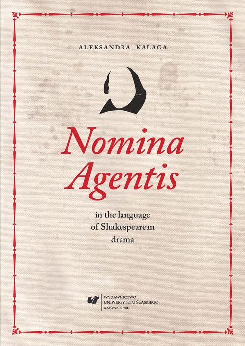 EBOOK Nomina Agentis in the language of Shakespearean drama